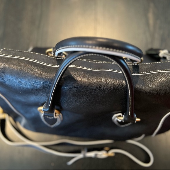 Dooney & Bourke Large Leather Satchel Black